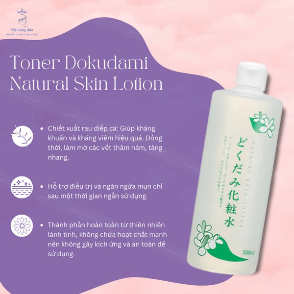 Toner diếp cá Dokudami Natural Skin Lotion là một sản phẩm được làm từ thành phần chính là rau diếp cá