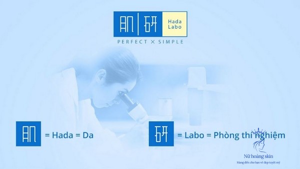 Tên gọi Hado Labo trong tiếng Nhật được hình thành từ hai từ: "Hada" - có nghĩa là làn da và "Labo" - có nghĩa là phòng thí nghiệm.